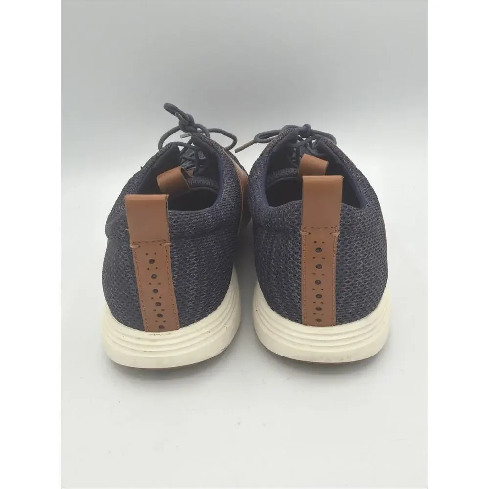 Cole Haan Grand Tour Knit Mens 11.5 Oxford Shoes Blue Tan Casual Sneakers C31348
